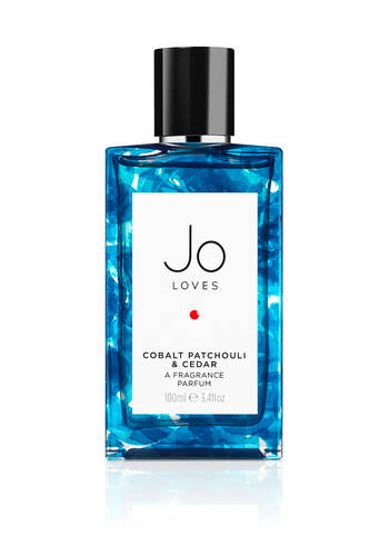 Jo Loves Cobalt Patchouli & Cedar Fragrance, £115 for 100ml