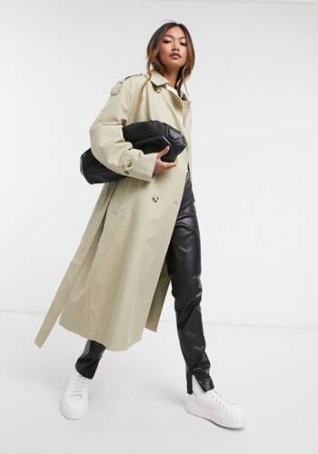 Mango Belted Trench